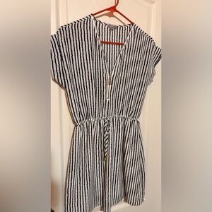 Justify Navy and White Striped Dress